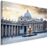 Schilderij - Sint-Pietersbasiliek, Vaticaan, Premium Print, 5 maten