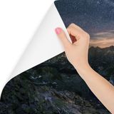 Fotobehang - Melkweg boven bergen, premium print, inclusief behanglijm