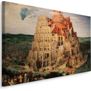 Schilderij -  Pieter Bruegel, de Toren van Babel, reproductie, Premium Print