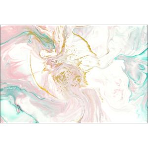 Fotobehang - Stijlvolle marmeren abstractie, Roze/wit, in 11 maten te koop, inclusief behanglijm