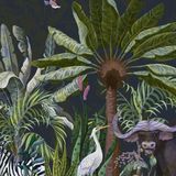 Fotobehang - Dieren in de Jungle, premium print, inclusief behanglijm