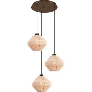 QAZQA cava - Klassieke Hanglamp met kap voor boven de eettafel | in eetkamer - 3