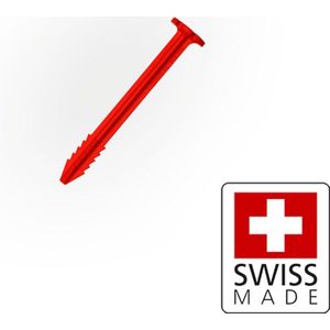 Relaxdays haringen 31 cm, set van 32 stuks, lichte tentharingen, kunststof, grondpennen, lang, voor zachte bodem, zwart