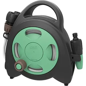 Lospitch Persluchtslang, oprolbaar, automatisch 30 m, persluchtslang, slanghaspel, 1/4 inch aansluiting, zwenkbaar, slanghaspel wandmontage