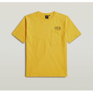 Kids T-Shirt Pocket Loose - Geel - jongens