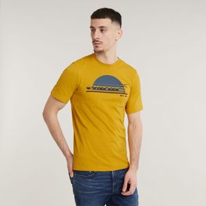 Sunrise Slim T-Shirt - Geel - Heren