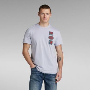 Multi Badge T-Shirt - Grijs - Heren