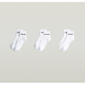 Short Logo Sokken 3 Paar - Wit - Heren