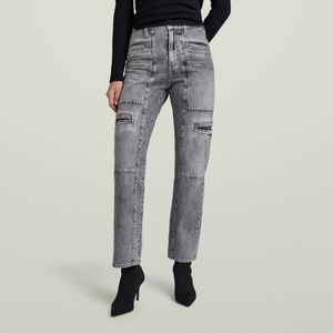 Viktoria Utility High Straight Jeans - Grijs - Dames