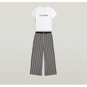 Tee en Wide Leg Broek Pyjama Set - Meerkleurig - Dames