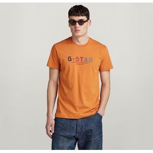 Multi Logo Graphic T-Shirt - Oranje - Heren