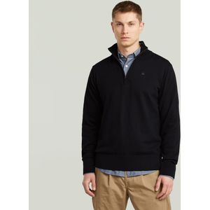 The Olivier - Correct Half Zip Sweater - Zwart - Heren