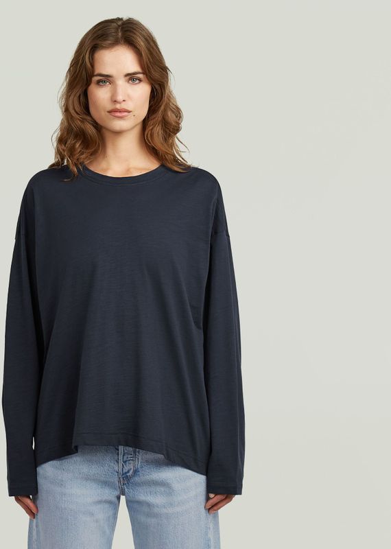 Oversized T-shirt - Donkerblauw - Dames