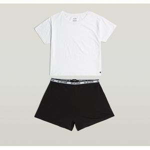 Tee en Short Pyjama Set - Meerkleurig - Dames