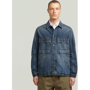 Mosa Overshirt - Midden blauw - Heren