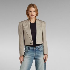 Blazer Cropped - Grijs - Dames