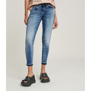 Lynn Mid Skinny Ripped Edge Ankle Jeans - Lichtblauw - Dames