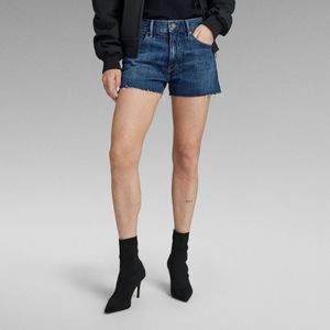 True Denim Short Raw Edge - Donkerblauw - Dames