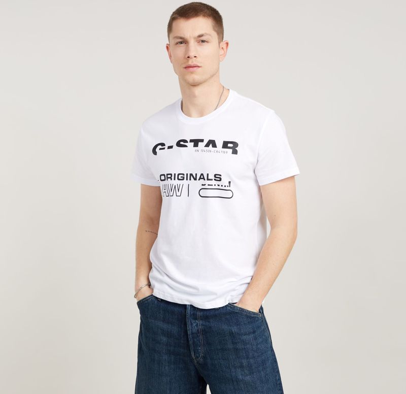 G-star - Originals - T-shirt - Katoen - Korte Mouwen