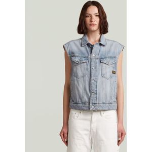 Relaxed Denim Vest - Lichtblauw - Dames