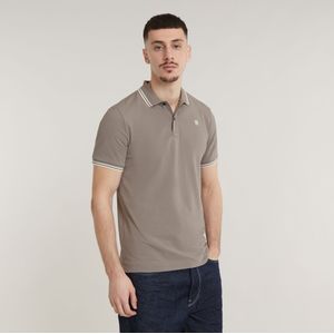 Dunda Slim Stripe Polo - Beige - Heren