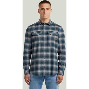 Marine Slim Overhemd - Meerkleurig - Heren