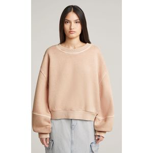 Overdyed Big Sleeve Sweater - Roze - Dames