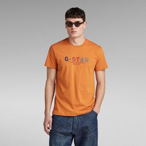 Multi Logo Graphic T-Shirt - Oranje - Heren