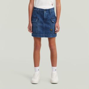 Minirok Cargo voor meisjes - Midden blauw - meisjes