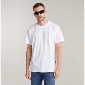 Center Chest Logo Loose T-Shirt - Wit - Heren