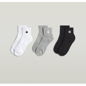 Short Sokken 3 Paar - Meerkleurig - Heren