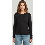 T-shirt - Zwart - Regular - Dames