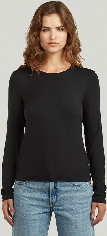 T-shirt - Zwart - Regular - Dames