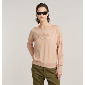 Boothals Sweater Loose - Roze - Dames