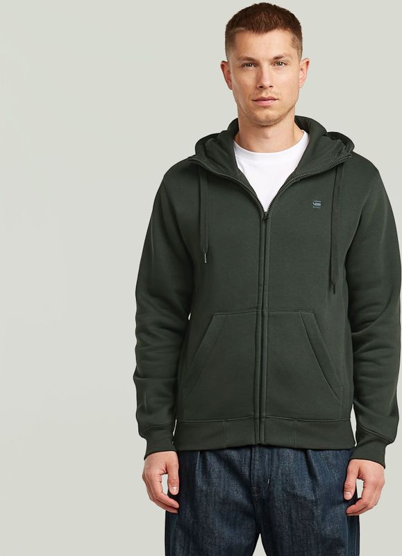 Premium Core Hoodie Zip Sweater - Grijs - Heren