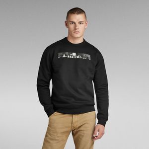 Flight Deck Back Graphic Sweater - Zwart - Heren