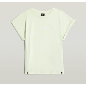 Loose Crop Riveted T-shirt Meisjes - Groen - meisjes