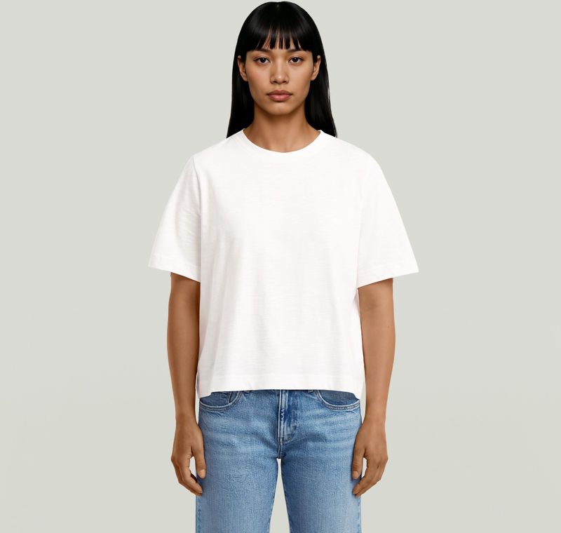 Boxy T-shirt - Wit - Dames