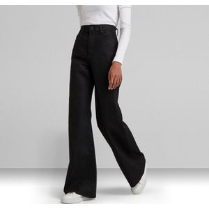 Deck Ultra High Wide Leg Jeans - Zwart - Dames