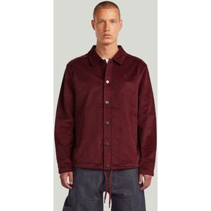 Cord Coach Sweater Jack - Rood - Heren