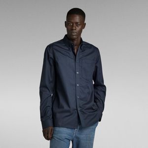 One Pocket Regular Shirt - Donkerblauw - Heren