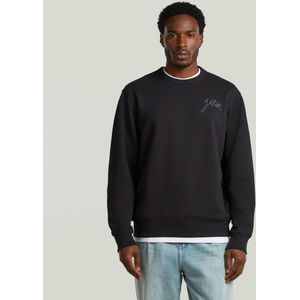 Script Sweater - Zwart - Heren