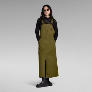 Mouwloze Jurk Dungaree - Groen - Dames