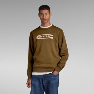 Old School Logo Sweater - Groen - Heren