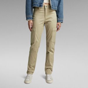 Skinny Cargo Broek - Beige - Dames