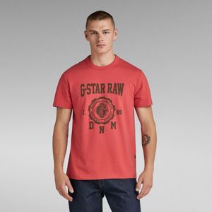 Collegic T-Shirt - Rood - Heren