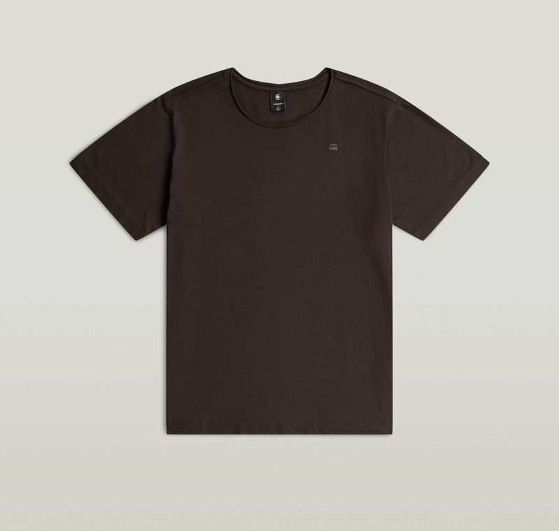 Essential Raw Neck T-shirt - Bruin - Heren