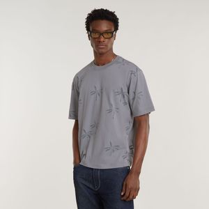 Musa Palm Allover Print Boxy T-Shirt - Meerkleurig - Heren