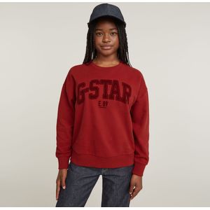 Kids Sweater Unbrushed - Rood - meisjes