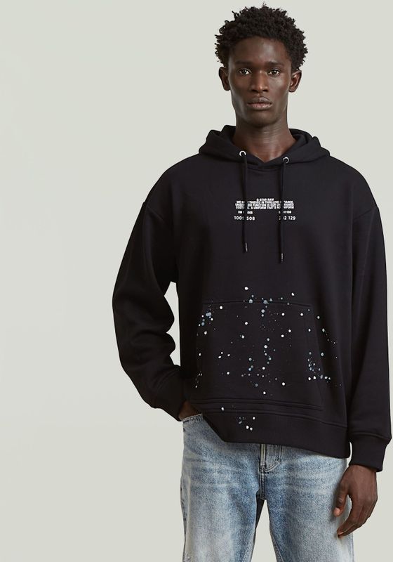 G-star - Text Splatters - Hoodie - Relaxed Fit